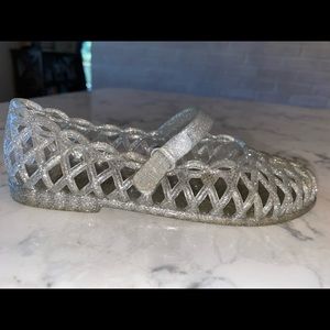 Old Navy Mary Jane style silver shoes